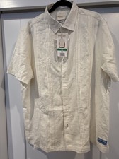 Scotch Soda Men's Short Sleeve Woven Linen/Viscose Shirt White Size XL NWT