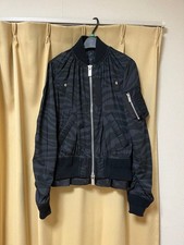 USED EXCELLENT CONDITION SACAI MA-1 BOMBER JACKET, ZEBRA PRINT, ITEM NUMBER 49