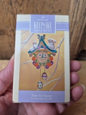 1993 Hallmark Keepsake Easter Spring Ornament Time For Easter