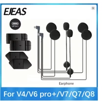 Original EJEAS V4PLUS/V6 PRO+ Type-C Helmet Headset Earphone Mic Clip Base