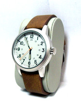 Seiko TMI Mens Military Field Watch BRAND NEW w/Papers fits 6.50"--8.50" NICE