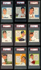 1955 Red Man Baseball Near Complete Set 5 - EX 4789253 (34 / 50 cards)