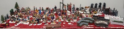 Lemax Vail Village & O Well Assorted Resin  Figurines Winter Village Lot Of 100