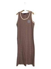 Tommy Hilfiger Vintage Red White Blue Stripped Maxi Dress Causal Beachy Size XL