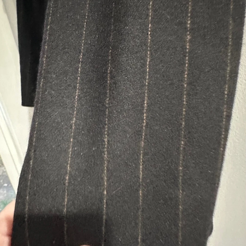 Blazer Cinzia Rocca Club para mujer negro a rayas hecho en Italia mezcla de lana de angora Foto 2 de 4