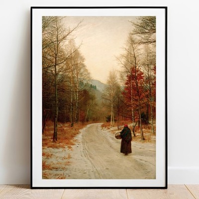 Kunstdruck Glen Birnam Wald von Millais Fine Art Print Poster Galerie Wandbild