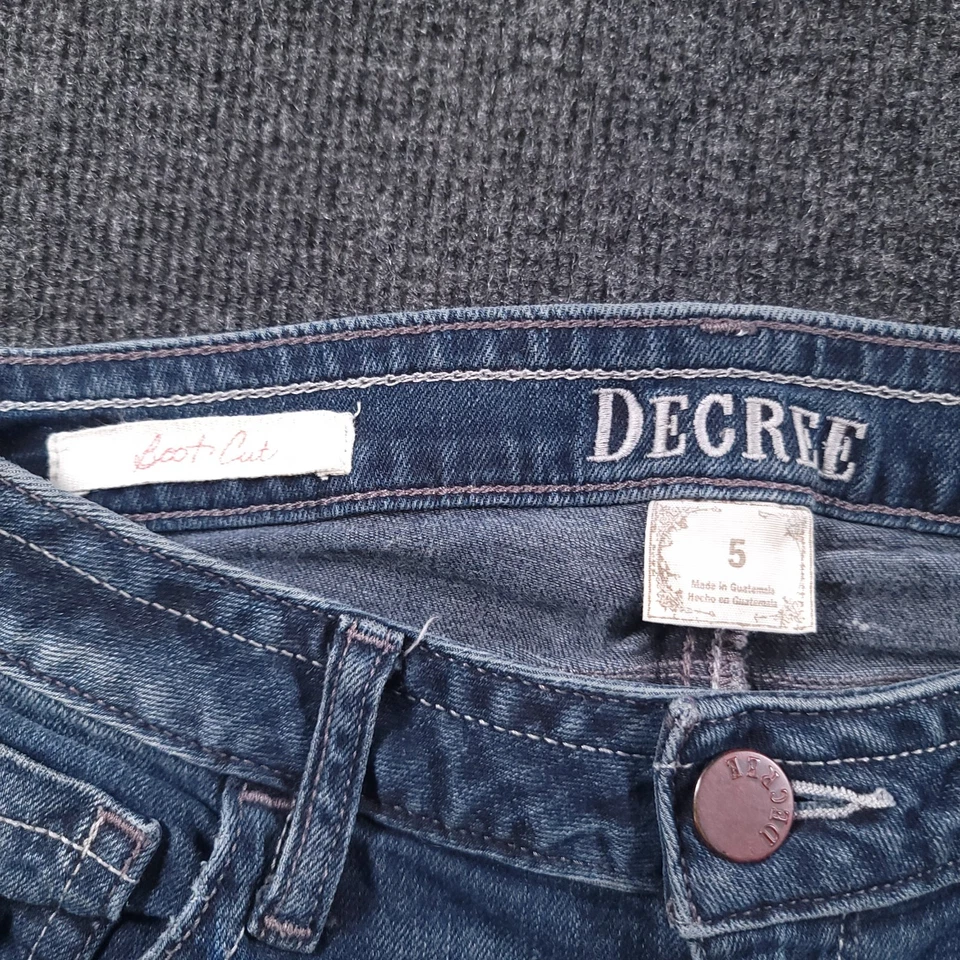 Decree 靴型牛仔裤女式 5 码深水洗弹力牛仔布 — 第 4/4 张图片