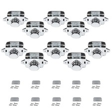 10-Pack Push Button Latch Cabinet Door Catch Keyless Cupboard Locks Mini Mari...