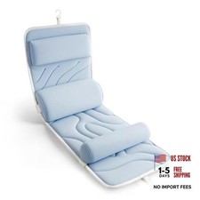 Ultra Soft Full Body Bath Pillow for Bathtub, Luxury Thick Tub Pastel Blue