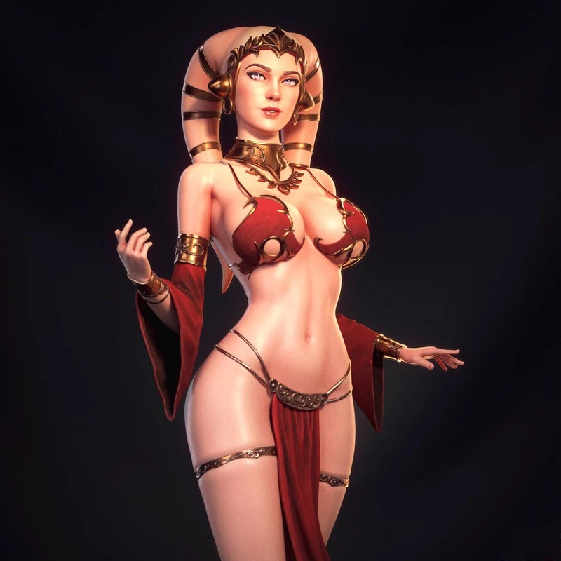 Twi'lek 1/8 25cm 3D Druck Figur Modellbausatz unbemalt ungebaut GK