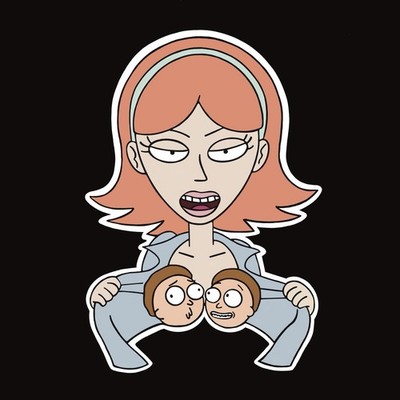  Look At These Mortys  Jessica Rick Morty Custom Funny Vinyl Decal Sticker