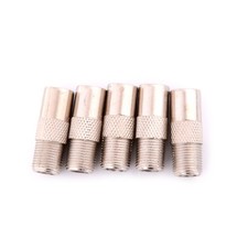 5x F Type Female To TV Aerial RF Coaxial Male Connector Adapter Plug. A..X