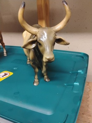 Vintage Breyer Brahma Bull Mold 1958-1967 Grey Gray Boehm Sculptor Ships Free 
