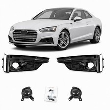 Nebelscheinwerferabdeckungen glänzend schwarz für Audi A5 F5 Coupe Cabrio 16-20