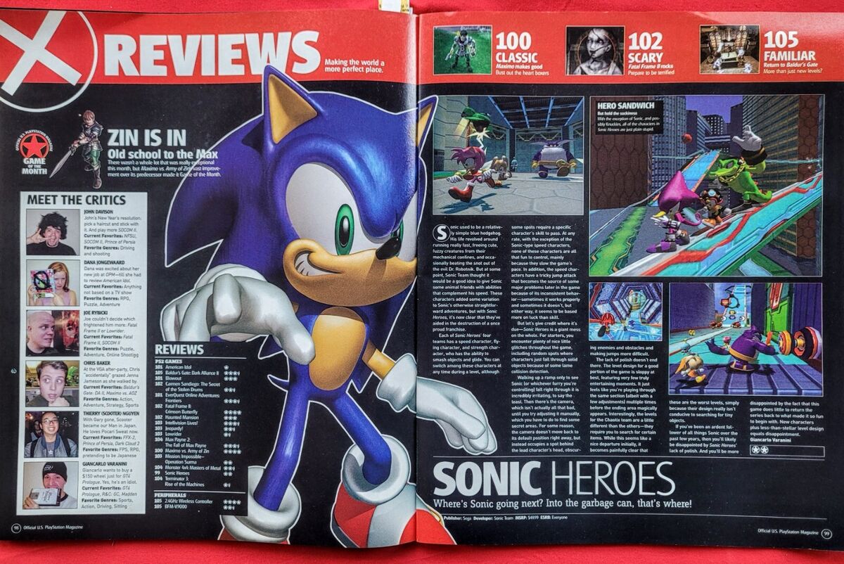 Review sonic clássic heroes