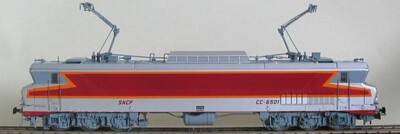Locomotive électrique Gégé CC 6501 - Ho Capitole - Rouge - SNCF - Occasion