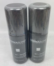 NEW( 2) DERMABLEND SET+REFRESH Makeup Setting Spray 3.4 fl oz each