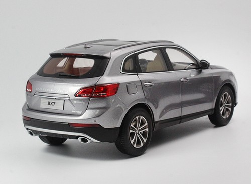 Modello auto pressofusa scala 1/18 BORGWARD BX7 SUV grigio collezione giocattoli - Foto 4 di 7