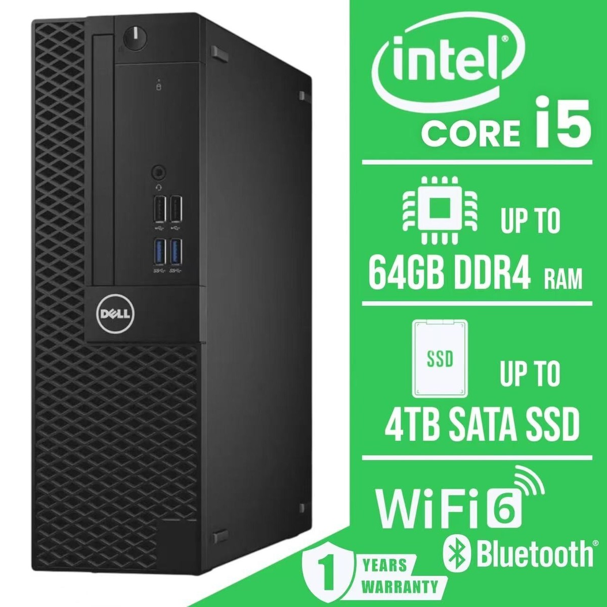 Dell Core i5搭載 Win11&Office2024 デスクトップPC DELL デスクトップパソコン 中古パソコン 整備済み品 第8世代