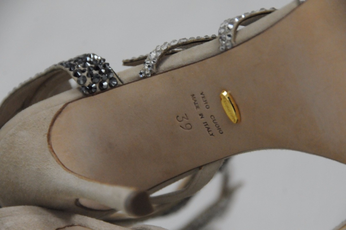 Escarpins Sergio Rossi ROYAL STRASS - Strass Dorés, Talon Aiguille - Taille 40.5 - Neuf En Boîte
