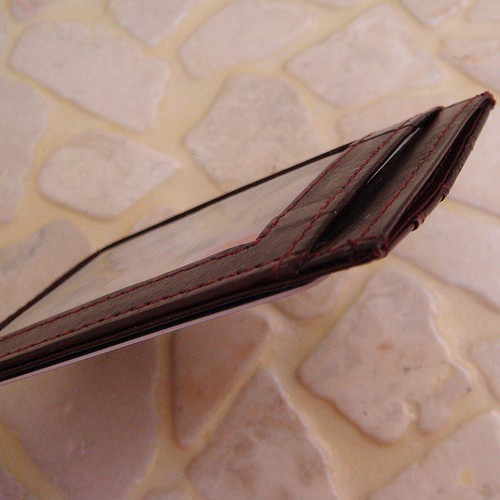Genuine Eel Skin ID Holder Transportation Card Holder Credit Card Purse - Picture 86 of 92