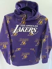 NBA Los Angeles Lakers Youth Medium 10-12 Purple Pullover Sweater Hoodie