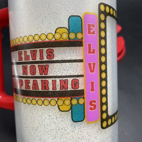 Vintage Elvis Presley "Elvis Now Appearing" Thermo Whirley Thermoskanne Reisebecher - Bild 4 von 10