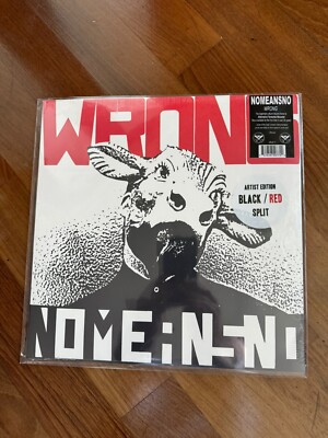 Nomeansno Wrong Artist Edition limited /500 Red Black Split Colored no means no