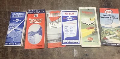 Lot Of 5 Vintage Road Maps | eBay