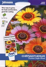 Johnsons Pictorial Pack Flower Chrysanthemum Tricolour Single Mixed - 400