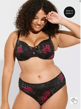 NWT Torrid Second Skin Microfiber Hipster Panty With Cage Back Size 4 26 