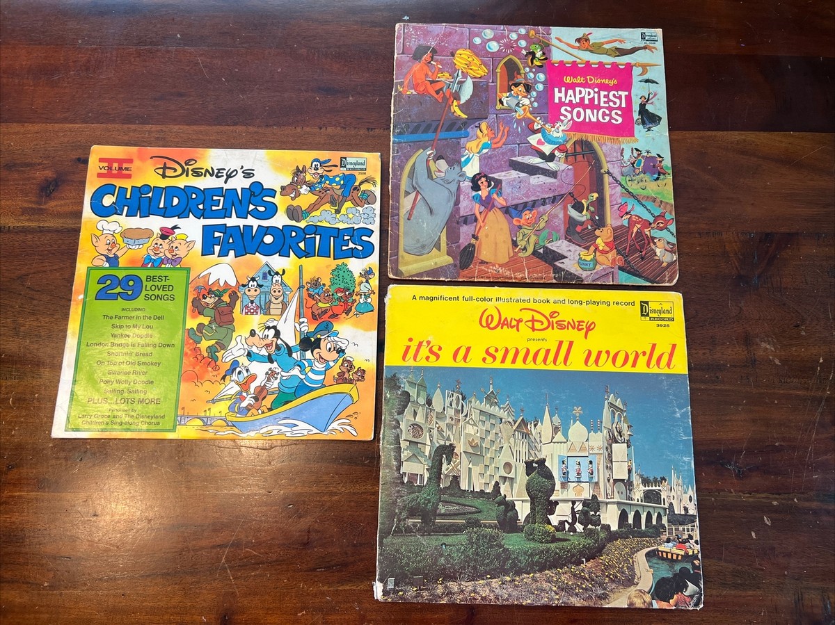 Walt Disney It's A Small World Record LP Vinyl 3925, 1964 w