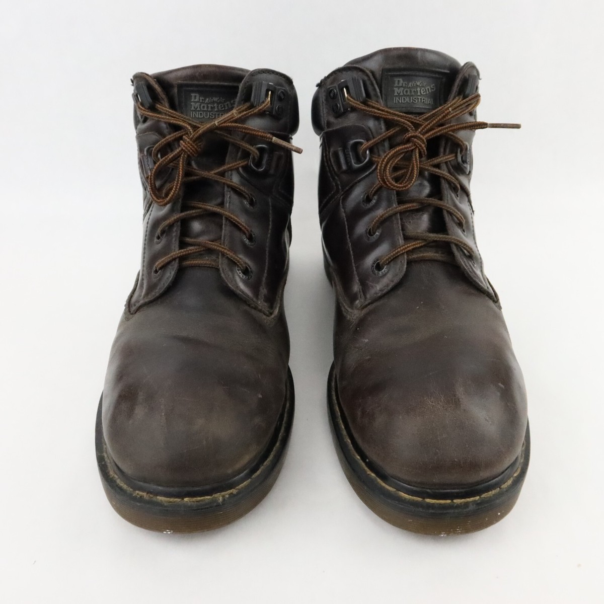 Dr. Martens Air Wair Men\'s Brown Industrial Boots 13 Winch Steel Toe Work Boots in Dark Brown | Dr. Martens main image 2