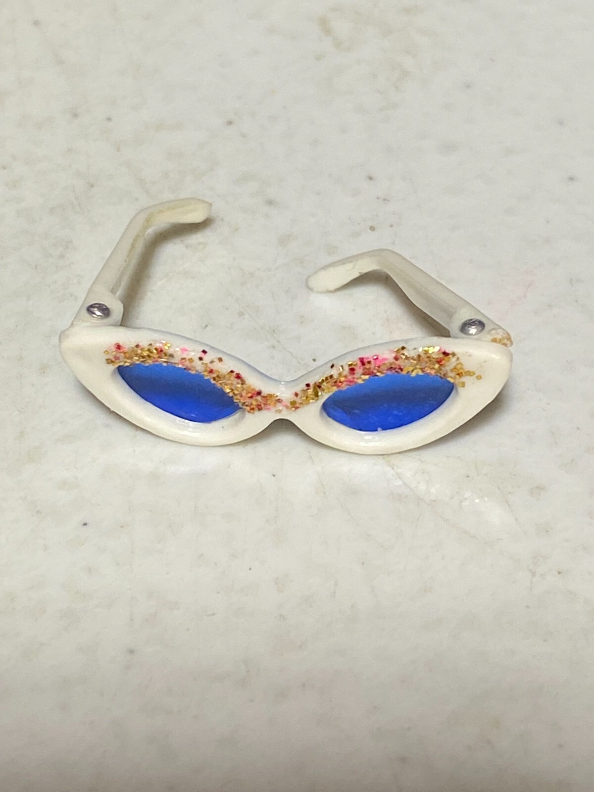 Vintage Barbie White Cat Eye Glitter Sunglasses eBay