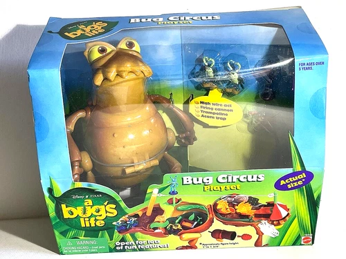 Vintage A Bug’s Life Bug Circus Transforming Flea New Playset (Disney)
