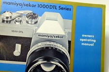 Mamiya Sekor 1000 DTL Film camera manual Instruction Guide E English