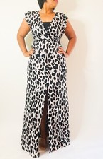   Black and White Maxi Dress