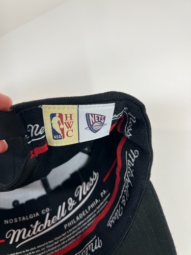 NBA New Jersey Nets cap hat Mitchell & Ness adult adjustable one size fits most - Picture 9 of 10