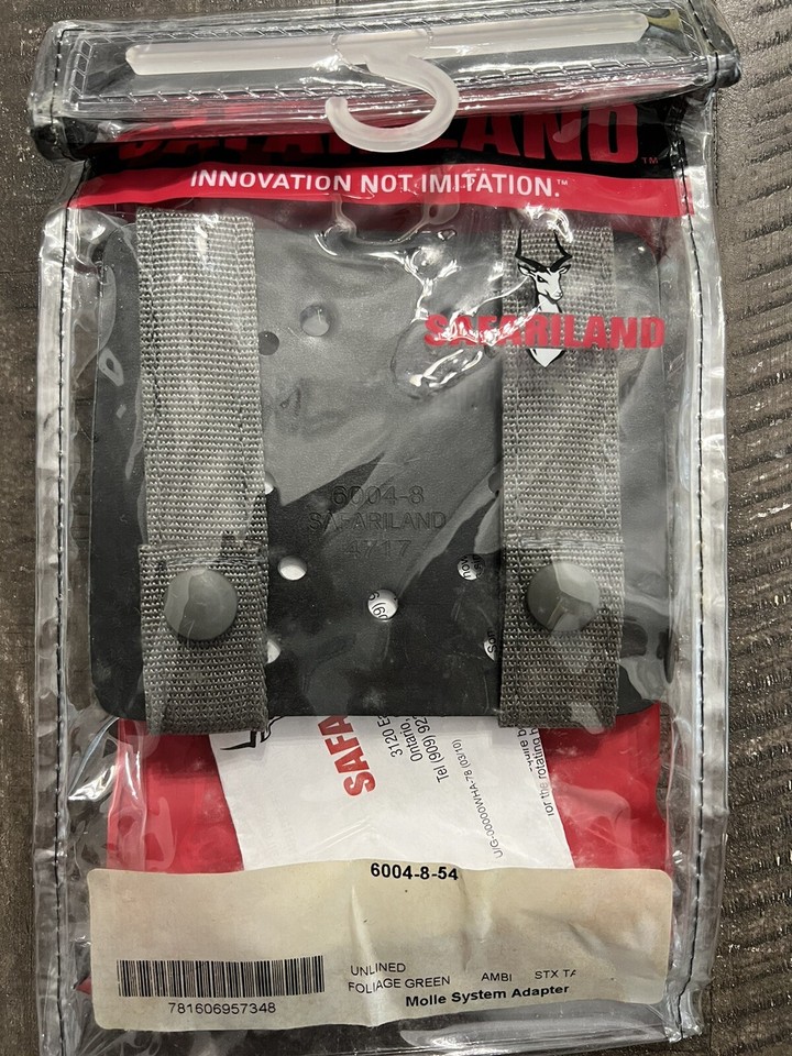 Safariland MOLLE Vest Holster Adapter Mount 600 w/Spacers Screws