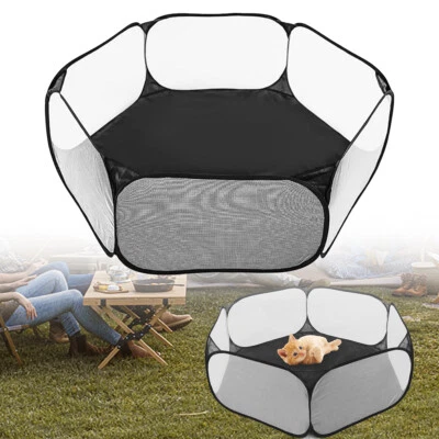 Pet Cat Playpen Rabbit Hamster Indoor Outdoor Guinea Pig Run Portable Folding
