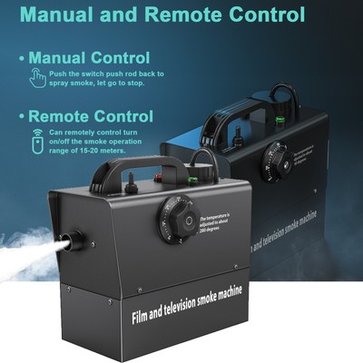 4x Wiederaufladbar AKKU 500W Upspray Nebeleffekt Nebelmaschine Disco Weihnachten