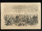 Nov 1861 VTG Frank Leslie's Civil War Engraved Print  Bull Run Soldiers Wounded