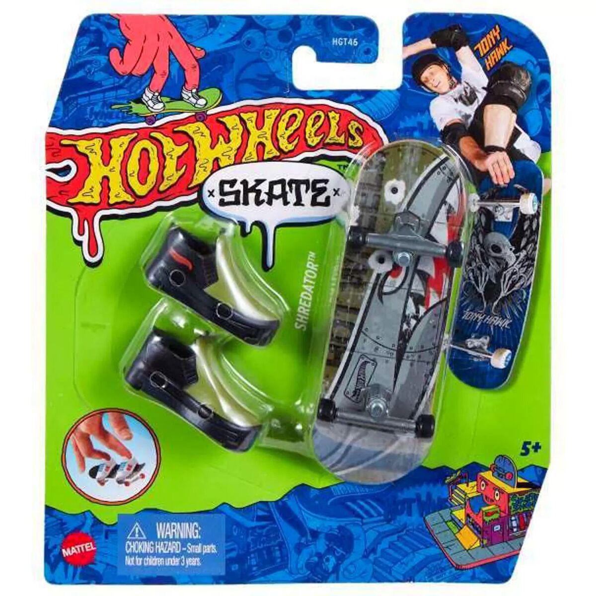 Hot Wheels Skate de Dedo - Shredator - Mattel HGT46/HNG23