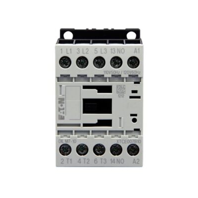 XTCE007B10T - Eaton 7 Amp 24 Volt 3 Pole IEC Contactor B-Frame Non-Reversing