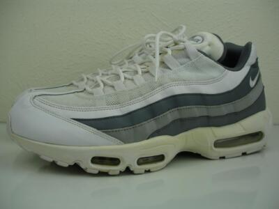 Men's sz 14 M Nike 2018 Air Max 95 Essential White Grey 749766-105 Running Shoes