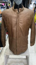 Fratelli Galotti Genuine Leather Jacket Used Man Size 50 Brown XYE185L