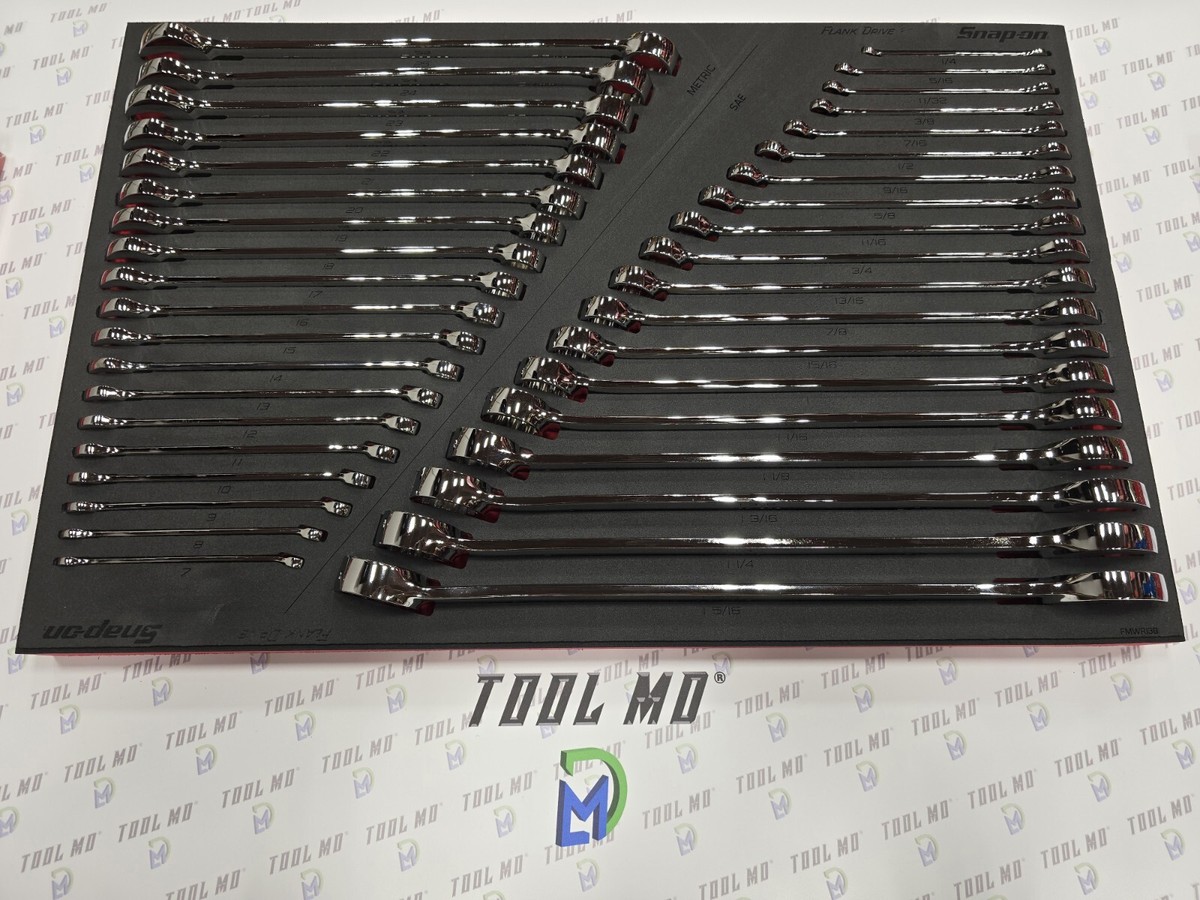 Snap-on Tools NEW RED 38-Piece MASTER Flank Drive Plus Wrench Set