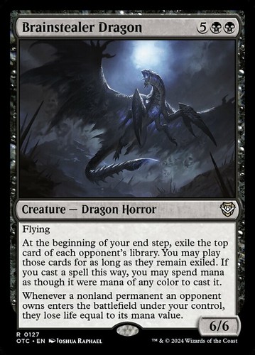 Mint/Near-Mint, French - 1 x MTG Brainstealer Dragon Commander: Outlaws of Thund