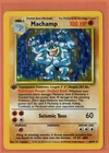 Pokémon TCG - Machamp - Base Set #8/102 - 1st Edition Holo Rare - LP/NM