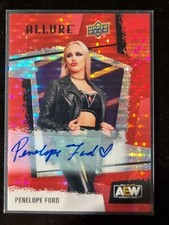 2022 AEW Allure Penelope Ford RED RAINBOW AUTO Trading Card #90720